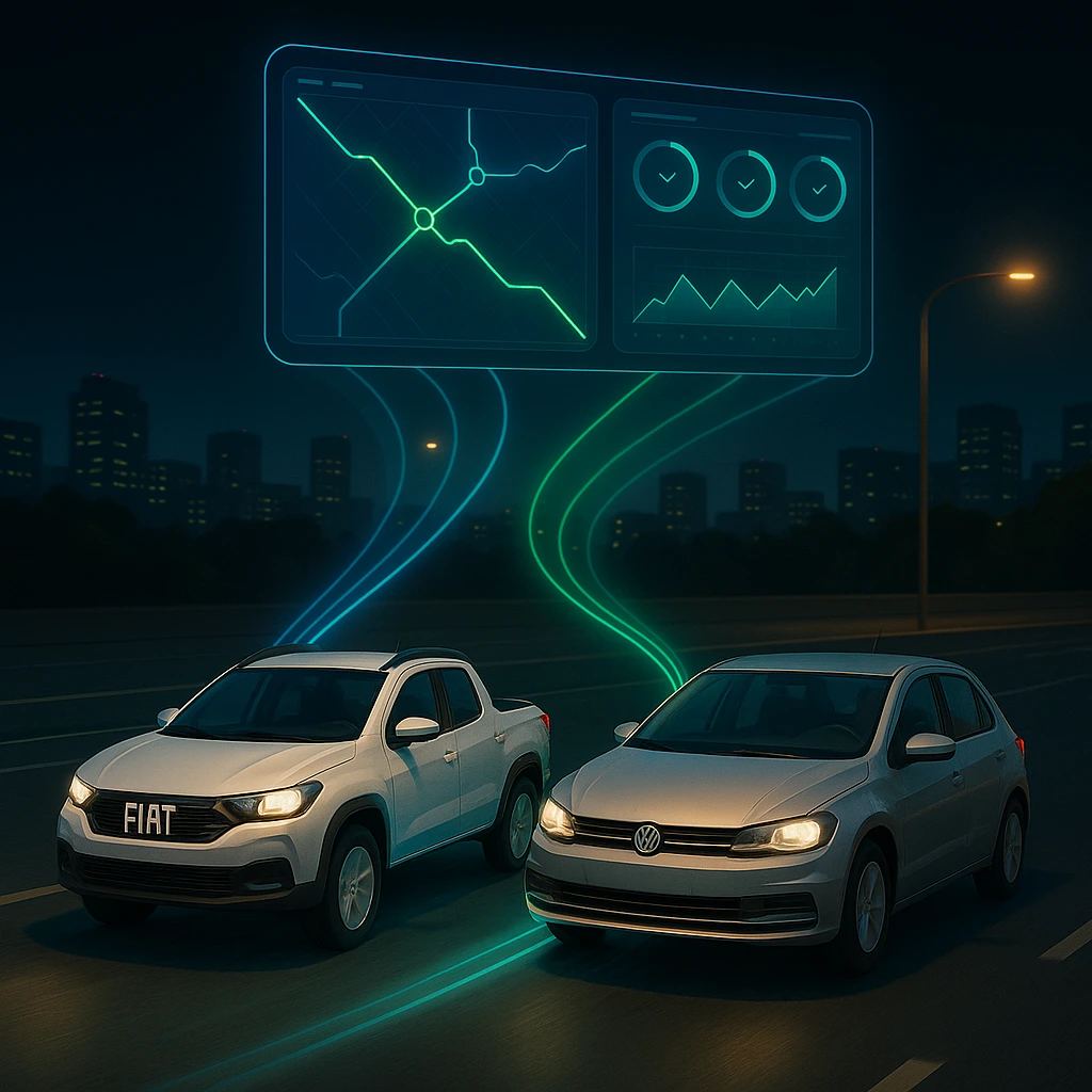 Dashboard de controle de velocidade